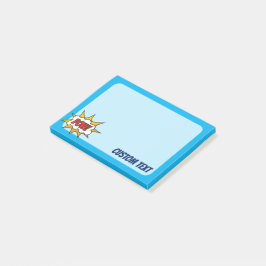 Pow Tecknad Ljud, effekt Post-it Block