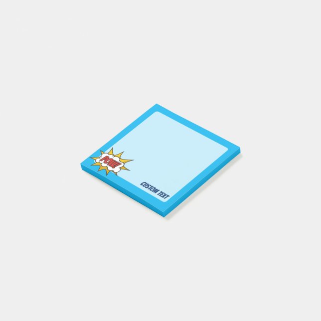 Pow Tecknad Ljud, effekt Post-it Block (Vinklad)