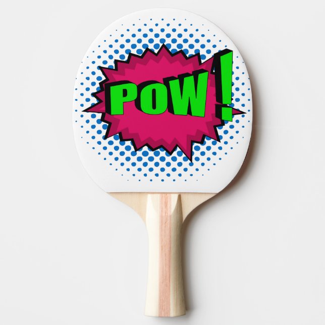 Pow-Tecknad! Pingisracket (Framsidan)