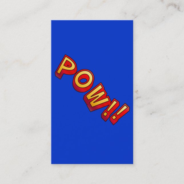 POW!! VISITKORT (Framsida)