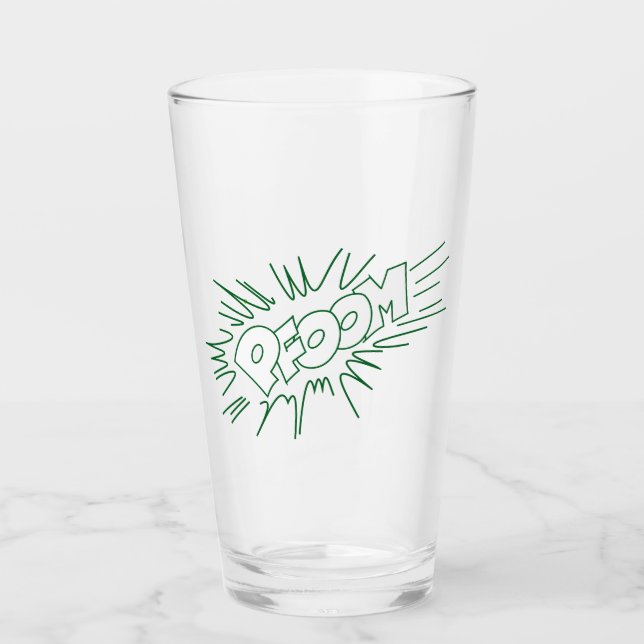 Pow! Zap! Tecknad Tumbler - Bold Onomatopoeia Glaskopp (Framsida)
