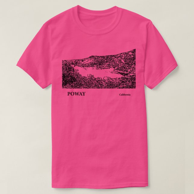 Poway California TShirt 4 T Shirt (Design framsida)