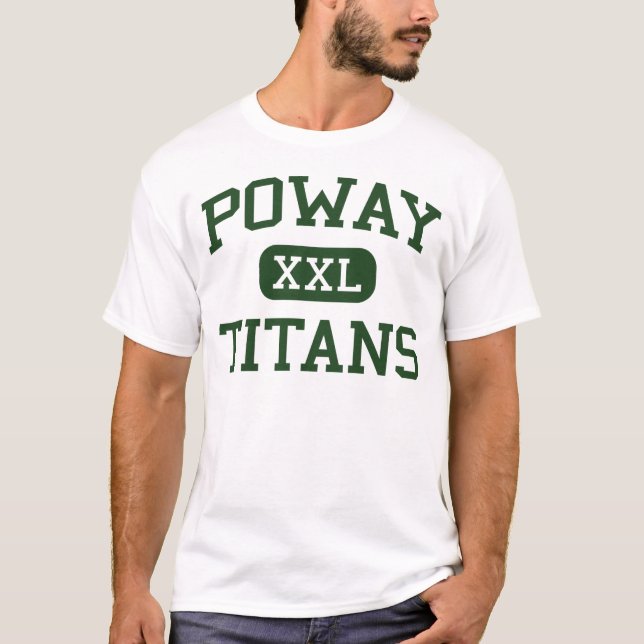 Poway - jättar - högstadium - Poway Kalifornien T Shirt (Framsida)