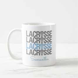 Powder Blue Distress Lacrosse Ord Kaffemugg