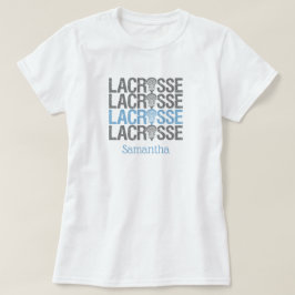 Powder Blue Distress Lacrosse Ord T Shirt