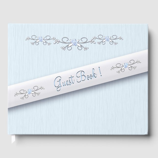 Powder Blue Simpity Guest Bok (Framsida)