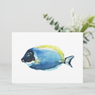 Powder Blue Tang Fisk Kort