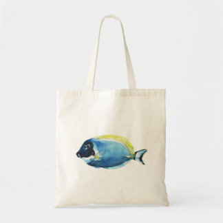 Powder Blue Tang Fisk Kort Tygkasse