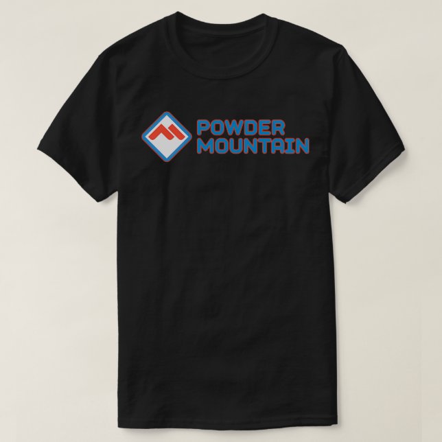 Powder Mountain Ski Resort Fläkt T Shirt (Design framsida)