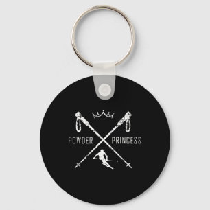 Powder Princess Ski Shirt Nyckelring