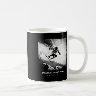 Powder Ridge Park USA skidåkning skidåkare _ Kaffemugg