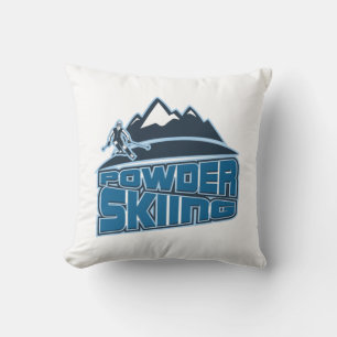 Powder Skiing Winter Sports i Moguls Kudde