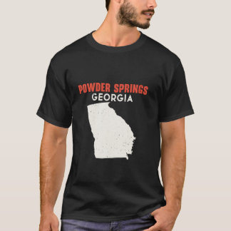 Powder Vår Georgia Georgia USA State America Trave T Shirt
