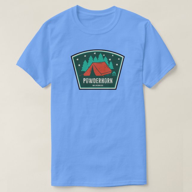 Powderhorn Wilderness Colorado Camping T Shirt (Design framsida)