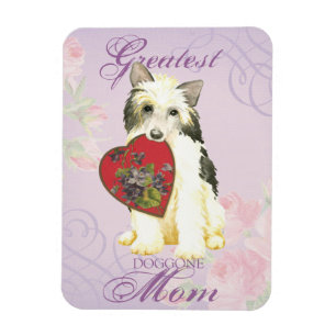 Powderpuff Heart Mamma Magnet