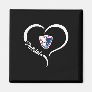 Powdersville Patriots Logotyp Halvep Slogan Hjärta Magnet
