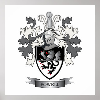 Powell Family Crest Jackar om Arm Poster