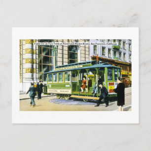 Powell och Market Streets, San Francisco, CA Vykort
