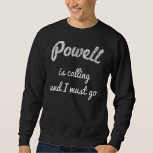 Powell Oh Ohio Funny City Resa Home Roots Usa Lång Ärmad Tröja
