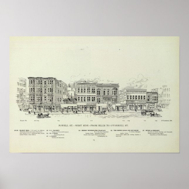 Powell Väster side Ellis och O'Farrell Poster (Framsidan)
