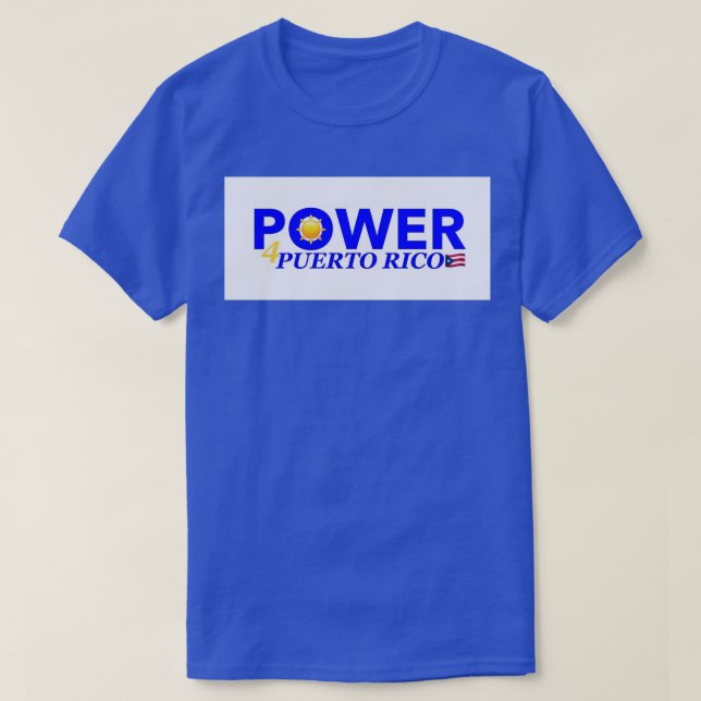 Power4PR Solar Energy 4 Puerto Rico T Shirt (Design framsida)