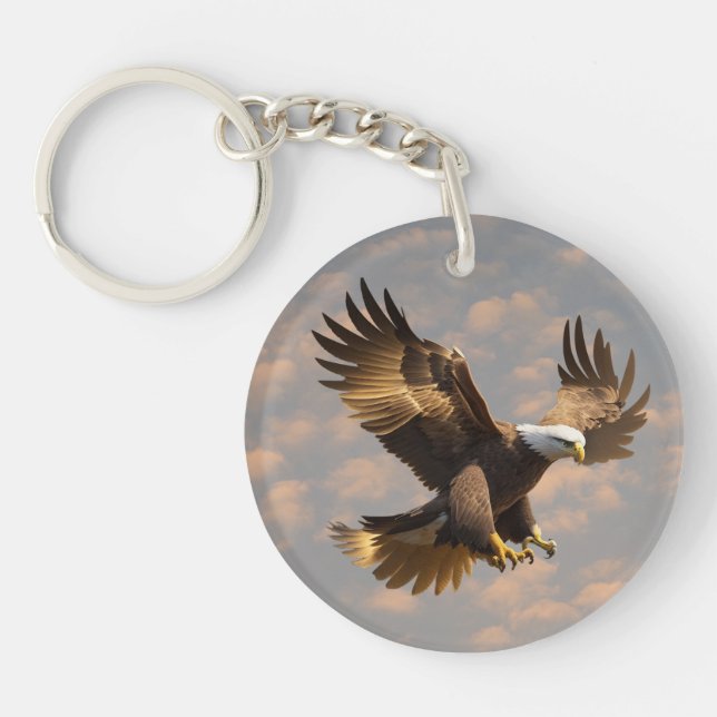 Power Eagle Himmel Nyckelring (Framsidan)
