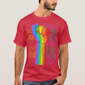 Power Fist LGBT Gay Lesbisk Transgender Bisexual P T Shirt
