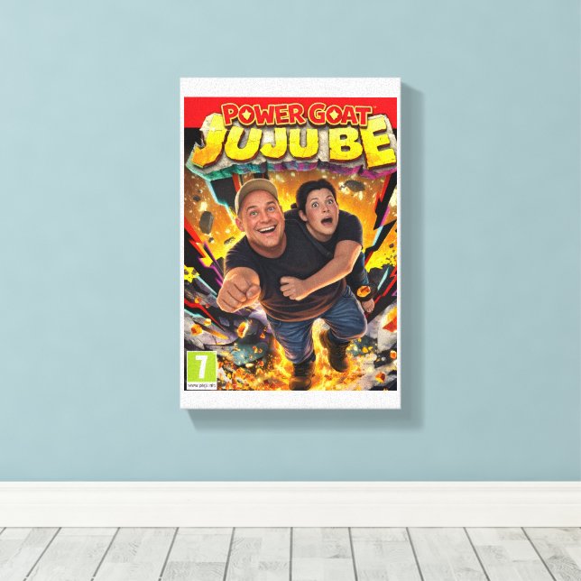Power Get och JuJu Be Game Cover Canvas (Insitu (trägolv))