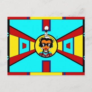 Power Girl - Beadwork Design Vykort