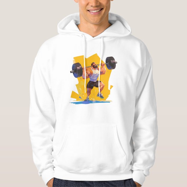 Power Hiss Champion - Strength Training Hoodie (Framsida)