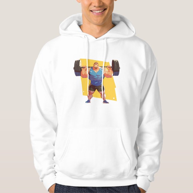 Power Hiss Champion - Strength Training Hoodie (Framsida)