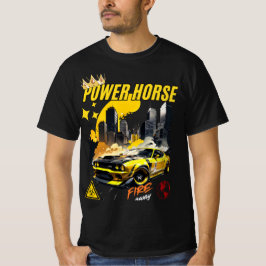 Power Horse Muscle Car Graphic T-Shirt