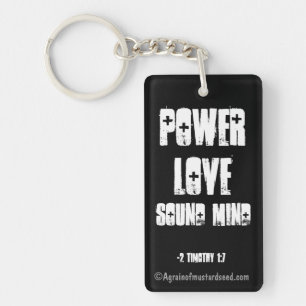 Power Kärlek Ljud Mind Bible Citote Nyckelring