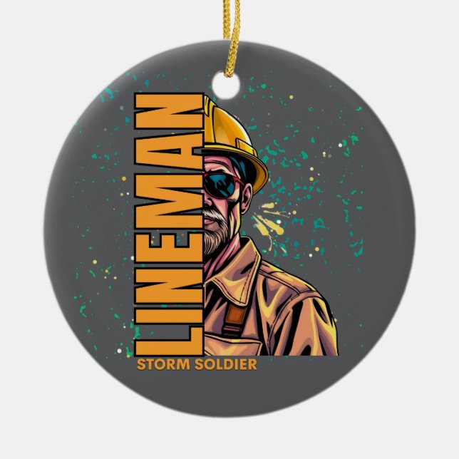 Power lineman Ornament (Framsidan)