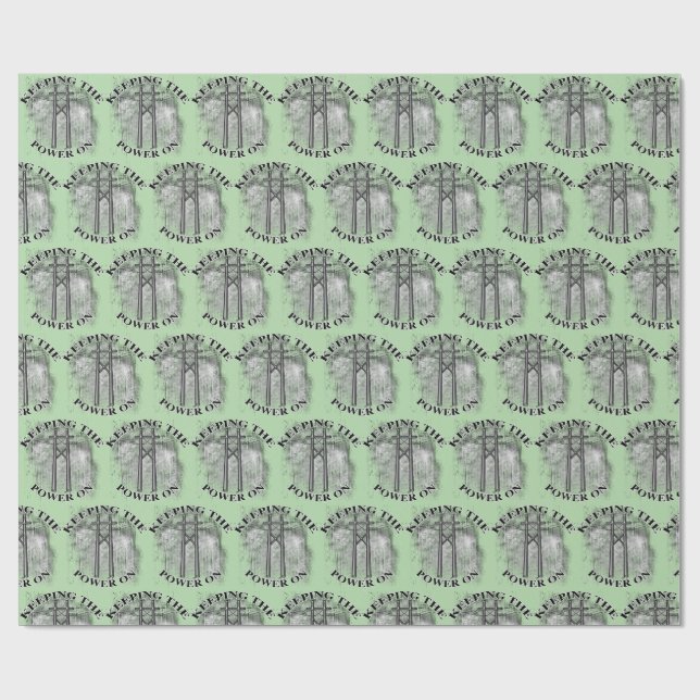 Power Lineman Presentpapper (Platt)