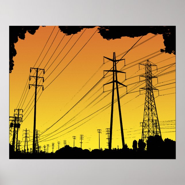 Power linjer poster (Framsidan)