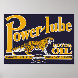 Power Lube Motorolja Poster