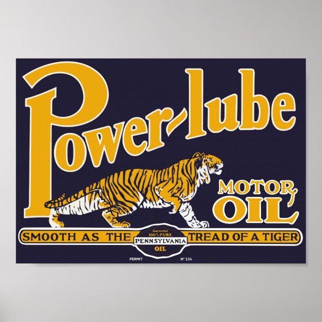 Power Lube Motorolja Poster (Framsidan)