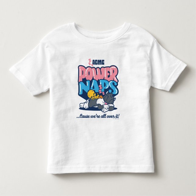 Power Naps i Baby TWEETY™ & SYLVESTER™ T Shirt (Framsida)