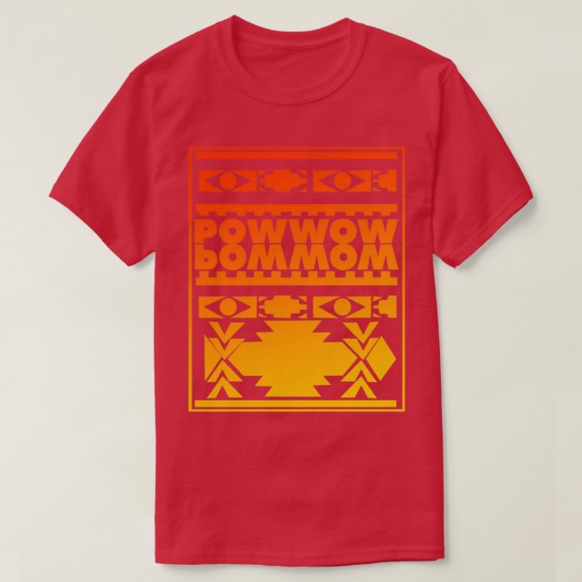 Power Native American Mönster Design T Shirt (Design framsida)