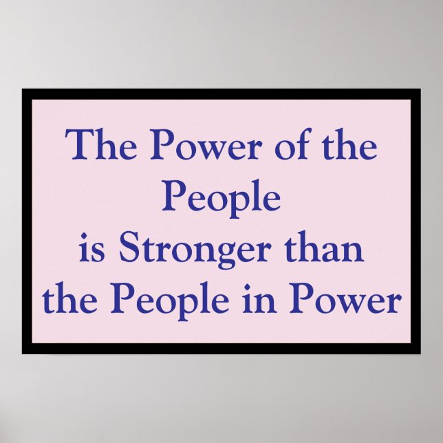 Power of the People Poster (Framsidan)