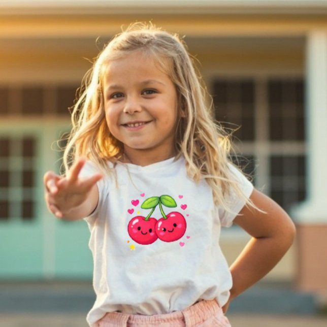 Power Pals™ Cherry Love Småbarns-T-Shirt  T Shirt (Skapare uppladdad)