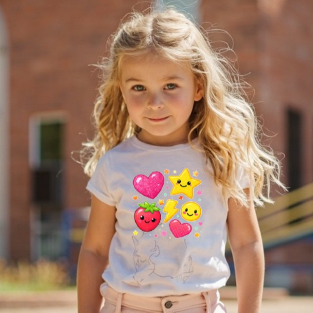 Power Pals™ Icon Mix Toddler T-Shirt – Cute Stars, (Skapare uppladdad)