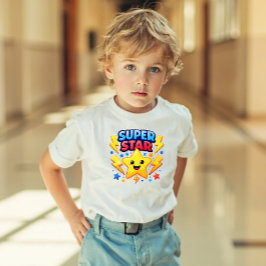 Power Pals™ Super Star Småbarns-T-Shirt – Söt & R T Shirt