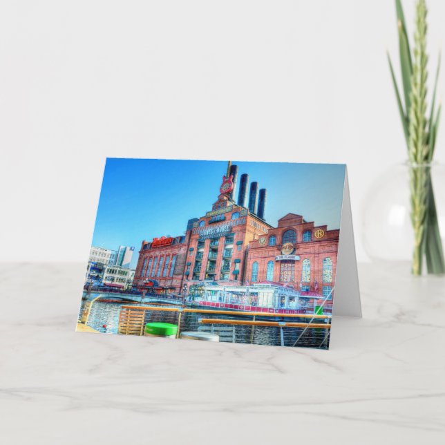 Power Plant Baltimore Inner Harbour Greeting Card Kort (Framsida)