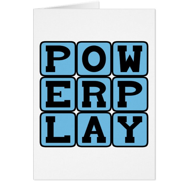 Power Play, Ishockeymöjlighet Hälsningskort (Framsidan)