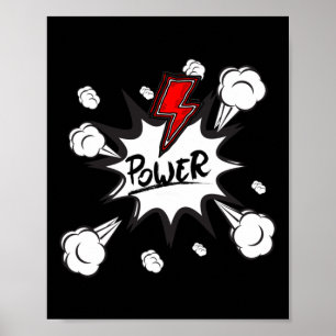 Power Puff-etikett Poster