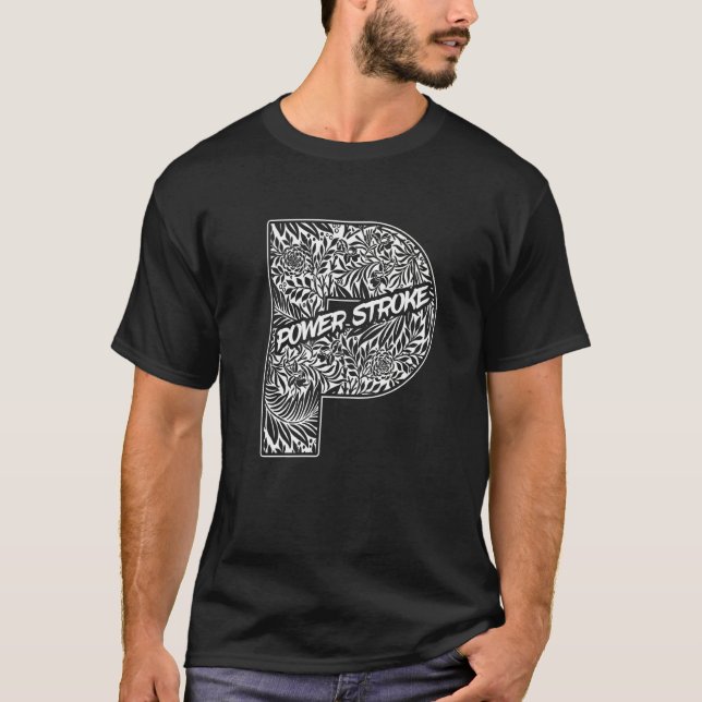 Power Stroke Roll Coal Turbo Diesels Kraft Diesel T Shirt (Framsida)