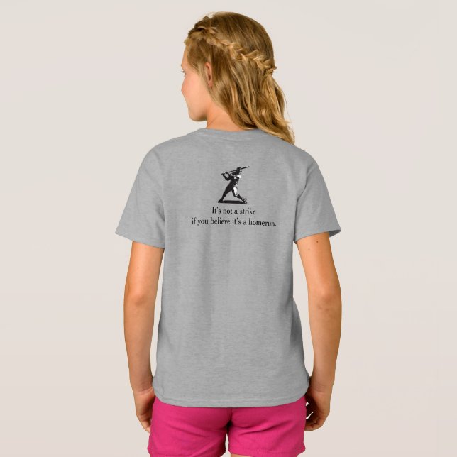 Power Swing – Basebolldesign i seriestil T Shirt (Hel baksida)