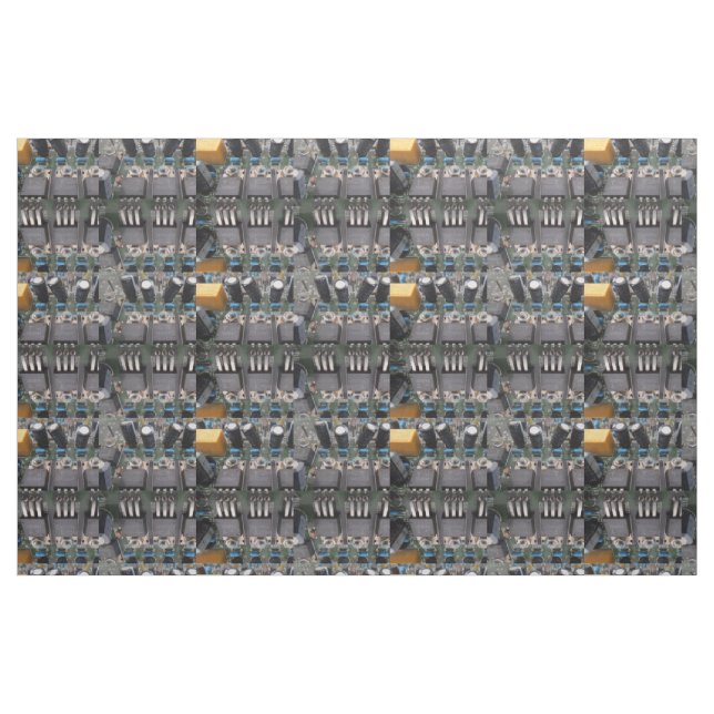 Power Transistor Circuit Fabric Tyg (Fat Quarter)